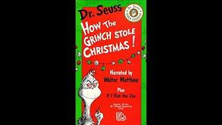 Dr. Seuss Video Classics: How the Grinch Stole Christmas! plus If I Ran the Zoo (1992) VHS