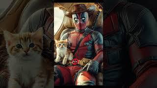 DEADPOOL AND KITTEN  AI #deadpool #marvel