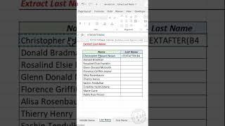 Extract Last Name using TEXTAFTER function in Excel