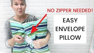 Envelope Pillow Cover Tutorial - Fast and Easy Sewing Project!