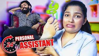 හබීගෙ ASSISTANT වුනා |  Becoming His PERSONAL ASSISTANT for 24 Hours !  * Failed