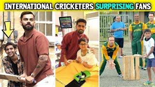 When Famous International Cricketers Surprise Their Fans | Kohli, Maxwell, Babar, Faf Du Plessis