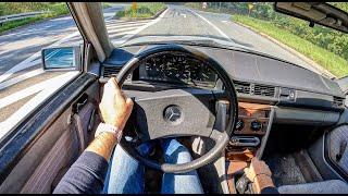 1986 Mercedes W124 Diesel |0-100| POV Test Drive #1324 Joe Black