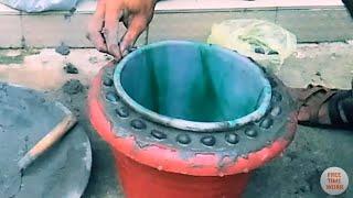 Easy Flower pot making process