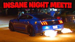 I HOSTED THE MOST INSANE HALLOWEEN CAR MEET!! (Burnouts, Full Sends, Cops & CHAOS!!)