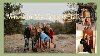 Week in my College Life ⋐ Online school, two jobs, camping