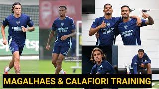 BREAKING️Magalhaes & Calafiori Training Today!! Arsenal Injury BOOST! Tomiyasu, Tierney & White