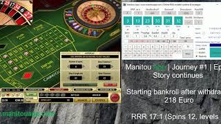 Manitou App | Journey #1 | Ep. 17 | Casino Club | live RNG online roulette | Strategies and systems