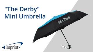 Customized "The Derby" Mini Umbrella – Promotional Umbrellas by 4imprint