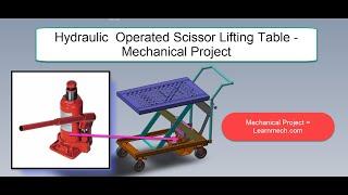 Hydraulic Scissor Lifting Table Mechanical Project