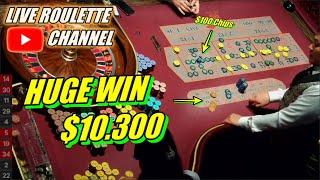  LIVE ROULETTE | HUGE WIN 10.300 In Las Vegas Casino  $100 Chips Bets Exclusive  2024-11-22