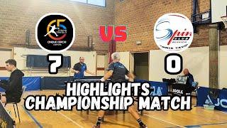 TABLE TENNIS MACH | TT 5 CERCHI VS TT SPIN CLUB GOLD - HIGHLIGHTS 