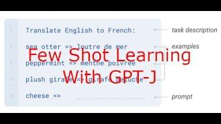 GPT-J(GPT 3) Few Shot Learning: Teaching The Model With Few Examples