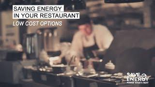 Restaurant Energy Efficiency Tips - Low Cost and No Cost