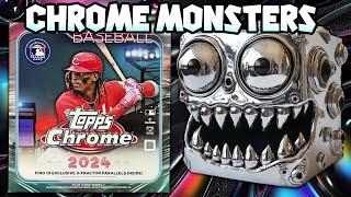 Ripping (8) MONSTER BOXES 2024 Topps Chrome Baseball Cards