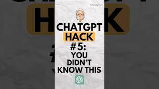 ⭐️ Get HD responses with this ChatGPT Hack # 5