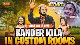 AJJ HOW BRAND K SATH MILL K BANDER KILL KHELTY TIKTOKERS K SATH IN CUSTOM ROOM WOLF ALI IS LIVE