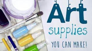 5 Art Supplies YOU can make at home! Art Hacks I actually use 