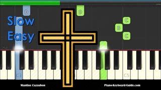 How Great Thou Art Slow Easy Beginners Piano Keyboard Tutorial