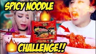 Extreme Spicy Noodle Challenge ft. Wengie & Prince Mak CRAZY Nuclear MukBang