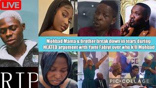 Mohbad Mama & brother breakdown in tears in HEATED argument with Yomi Fabiyi over who k!ll Mohbad