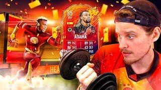 THE SWEATIEST FIFA CARD?! 85 HEADLINERS ADAMA TRAORE PLAYER REVIEW! FIFA 20 Ultimate Team