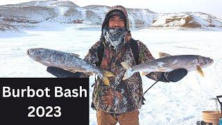 Burbot Bash 2023- Ice Fishing Flaming Gorge- Tip ups and Jigging- SBO Fishing