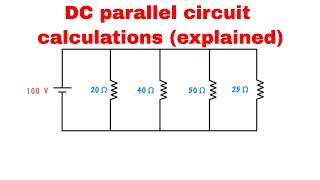 DC parallel circuit calculations