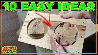 10 BEST WOODWORKING PROJECTS FOR BEGINNERS (VIDEO #72) #woodworking #woodwork #joinery