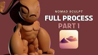 Aqua Alien Part 1 // Nomad Sculpt Full Process Video