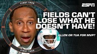 Is Justin Fields' QB1 role his to LOSE? ️ 'NO! HE'S THE FILL-IN, NOT QB1' - Stephen A. | First Take