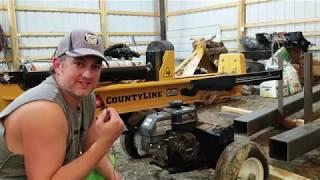 CountyLine 25 Ton Log Splitter in Action!!