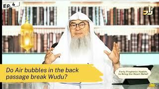 Do Air bubbles in the back passage break Wudu? assimalhakeem JAL