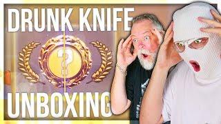 CS:GO DRUNK KNIFE UNBOXING WITH PAPA