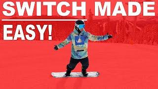 How To Ride SWITCH on your Snowboard in 5 EASY steps! Ultimate Beginner Guide!