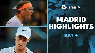 Nadal vs de Minaur ELECTRIC Duel; Sinner, Tsitsipas, Medvedev Feature | Madrid 2024 Highlights Day 4