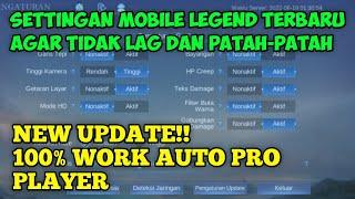 CARA SETTING PENGATURAN MOBILE LEGEND AGAR TIDAK LAG LAG DAN PATAH-PATAH | SETTINGAN ML ANTI LAG