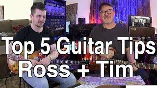 Top 5 Guitar Tips | Tim Pierce | Ross Campbell | Guitar Lesson