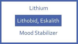 Lithium Pronunciation - Generic Name, Brand Name, Indication (Top 200 Drugs) PTCB PTCE NAPLEX NCLEX