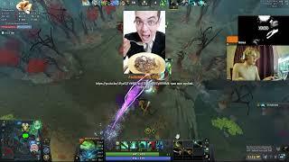 Dota 2 Биф, показал лицо Rinlar, нарезка стрима absizee