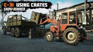 Supply Crates & C-26/31 Tractor Mod Review | Snowrunner 4K