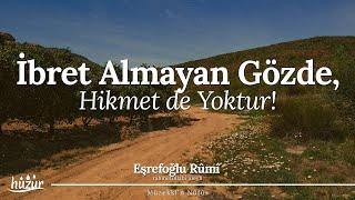 İbret almayan gözde, hikmet de yoktur! | Eşrefoğlu Rûmî