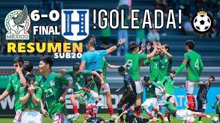 México SUB20 vs Honduras SUB20 🟢 RESUMEN !GOLEADA!  Amistoso Final 6-0 21.3.2024