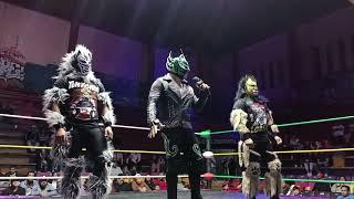 Laredo Kid pide apoyo a la Arena Neza para Diva Salvaje que salió lesionado el dia de ayer