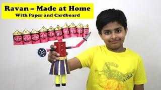 I made a RAVAN at home for this Dussehra with Paper and Cardboard Craft | रावण कैसे बनाते हैं?