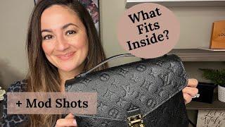 Louis Vuitton Pochette Metis Monogram Empreinte REVIEW- What fits inside? Mod Shots