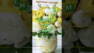 СОЛНЕЧНАЯ ОТКРЫТОЧКА С ТЕПЛОМ ️ #лучшее #видео #открытка #поздравление #открытка #shorts #радость