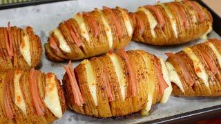 Cheese N' Ham Hasselback Potatoes and Crunchy Potato Roll Samosa, Two delicious potato recipes!