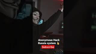 Anonymous Hack Russia System #shorts #anonymous #viral #joker #video #viral