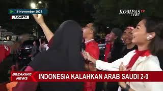 Beginilah Momen Pendukung Timnas Indonesia Sambut Kemenangan